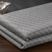KashiFab Banarasi Fancy Yarn Viscose Jacquard folded on table - Banaras fabric cover