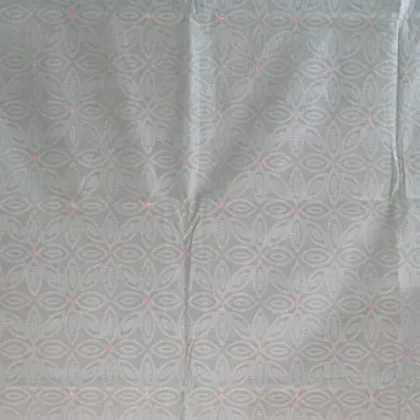 KashiFab Cotton Jacquard Zari Banarasi Fabric Grey fabric wholesale Varanasi