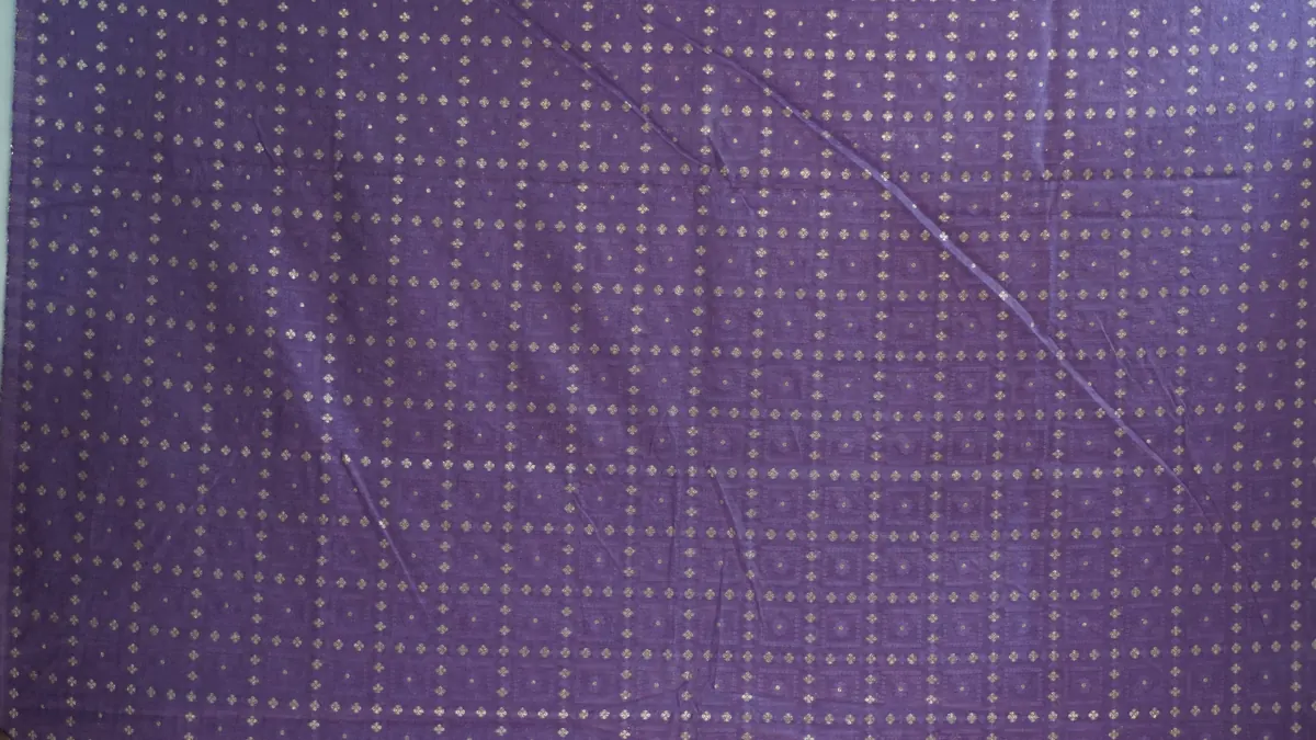 KashiFab_cotton_jacquard_zari_banarasi_fabric_cho_d22_purple_02-1 KashiFab Cotton Jacquard Zari Banarasi Fabric Purple fabric wholesale Varanasi