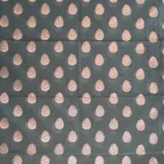 KashiFab Cotton Jacquard Zari Banarasi Fabric Charcoal fabric wholesale Varanasi