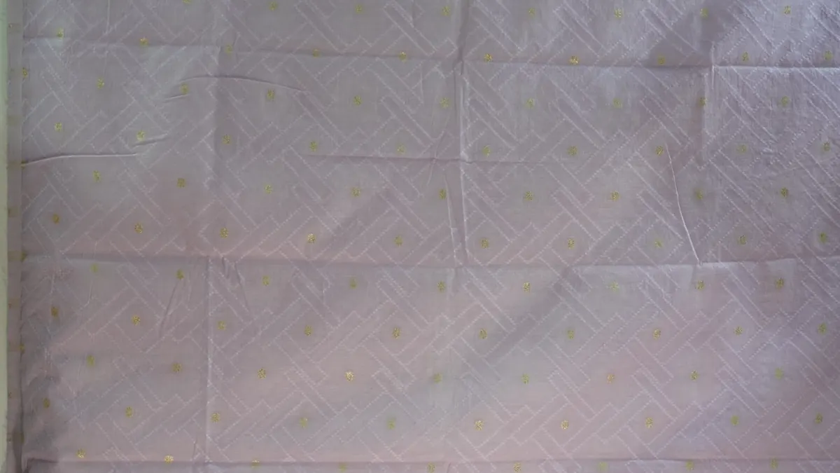 KashiFab Cotton Jacquard Zari Banarasi Fabric Grey 2 fabric wholesale Varanasi