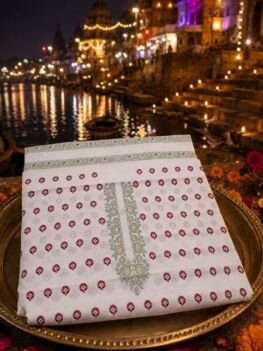 KashiFab Cotton Weave Kurta Fabric - CHO 12