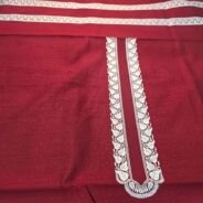 KashiFab cotton weave kurta fabric poly cotton Maroon online - ready kurta piece