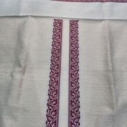 KashiFab cotton weave kurta fabric poly cotton Purple online - ready kurta piece