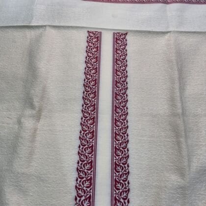 KashiFab cotton weave kurta fabric poly cotton Purple online - ready kurta piece
