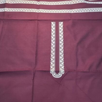 KashiFab cotton weave kurta fabric poly cotton Red online - ready kurta piece