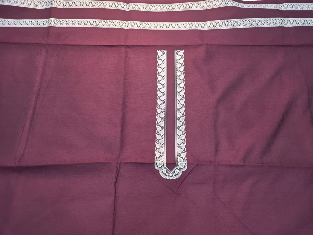 KashiFab Cotton Weave Kurta Fabric Poly Cotton Red KashiFab cotton weave kurta fabric poly cotton Red online - ready kurta piece