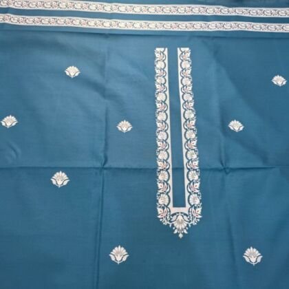 KashiFab cotton weave kurta fabric poly cotton Royal Blue online - ready kurta piece
