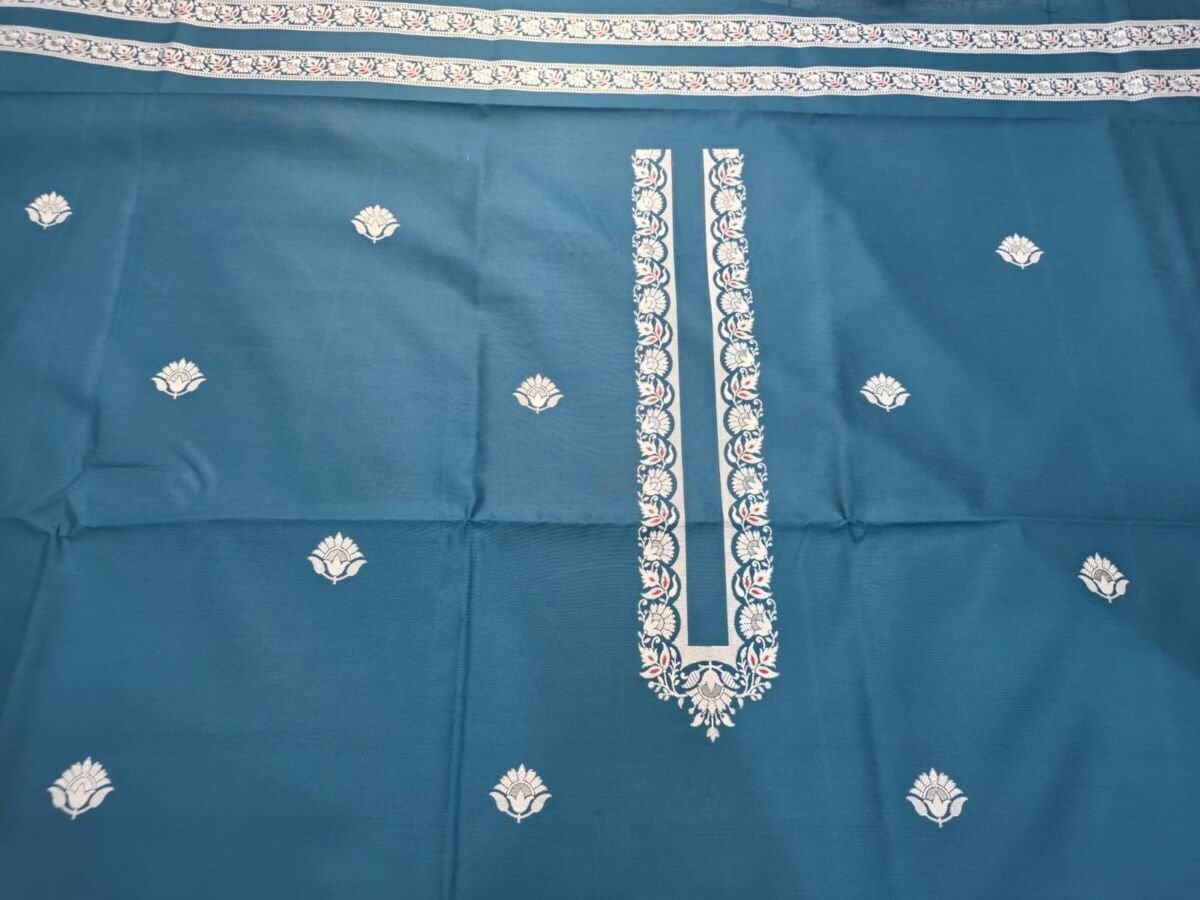 KashiFab Cotton Weave Kurta Fabric Poly Cotton Royal Blue KashiFab cotton weave kurta fabric poly cotton Royal Blue online - ready kurta piece