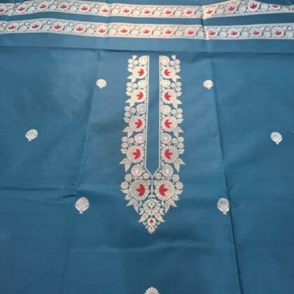 KashiFab Cotton Weave Kurta Fabric Poly Cotton Royal Blue KashiFab cotton weave kurta fabric poly cotton Royal Blue online - ready kurta piece