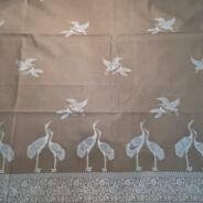 KashiFab cotton weave kurta fabric Shikargah Beige online - 3 metre piece
