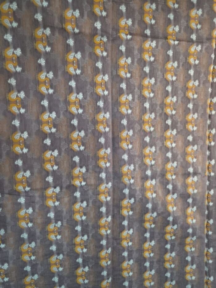 KashiFab cotton weave kurta fabric Shikargah Beige online - 3 metre piece