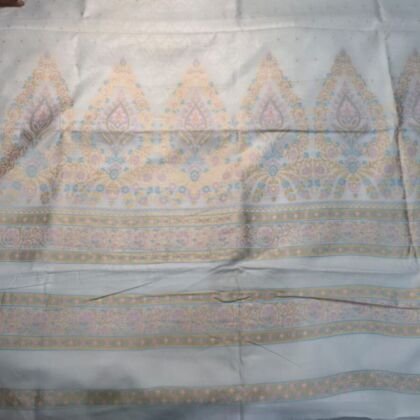 KashiFab cotton weave kurta fabric Shikargah Beige online - 3 metre piece