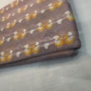 KashiFab Cotton Weave Shikargah Beige detail