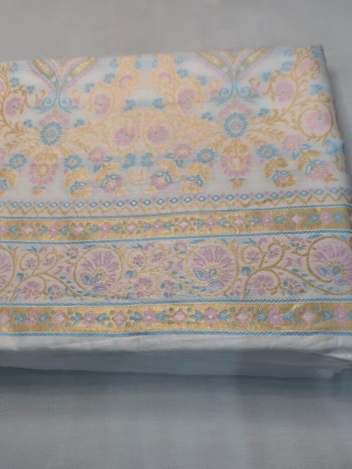 KashiFab cotton jacquard fabric yardage - Banarasi silk fabric design wholesale