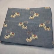 KashiFab Cotton Weave Shikargah Slate Blue detail