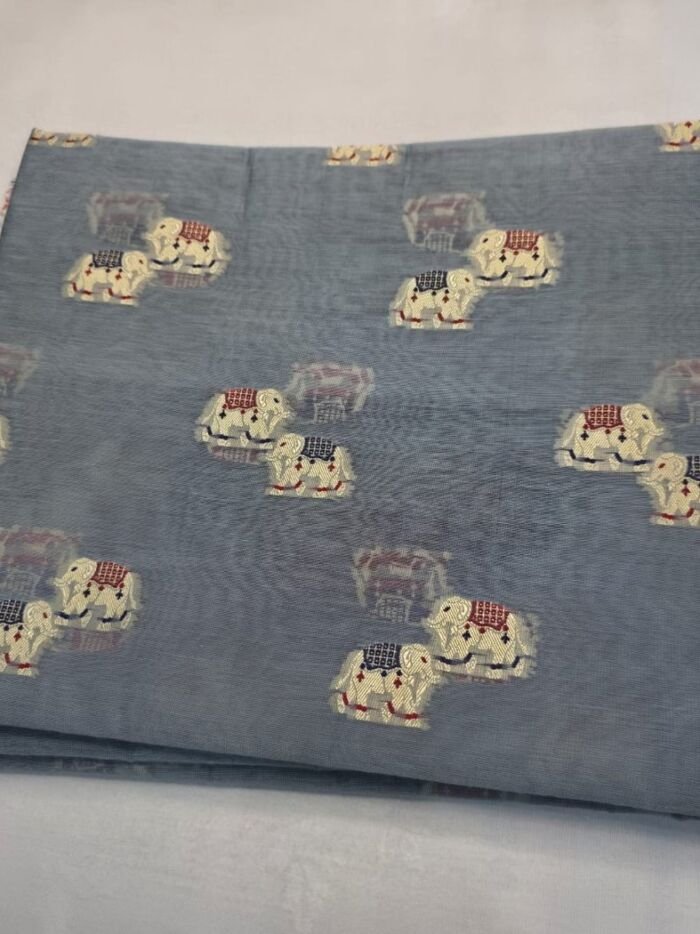 KashiFab cotton jacquard fabric yardage - Banarasi silk fabric design wholesale