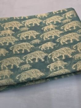 KashiFab wedding lehenga fabric yardage - Banarasi silk fabric wholesale metre