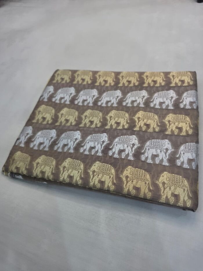 KashiFab cotton jacquard fabric yardage - Banarasi silk fabric design wholesale
