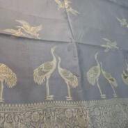 KashiFab cotton weave kurta fabric Shikargah Grey online - 3 metre piece