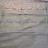 KashiFab cotton weave kurta fabric Shikargah Peach online - 3 metre piece