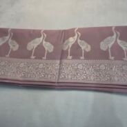 KashiFab Cotton Weave Shikargah Pink detail