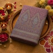 KashiFab cotton weave kurta fabric Shikargah Purple online - festive lifestyle