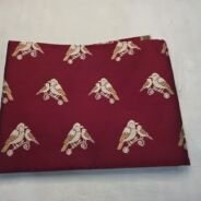KashiFab Cotton Weave Shikargah Red detail