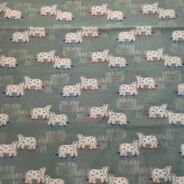 KashiFab cotton weave kurta fabric Shikargah Sage Green online - 3 metre piece