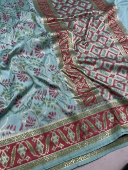 KashiFab Handloom inspired katan meenakari jaal sarees 2 KashiFab Handloom inspired katan meenakari jaal sarees online - Banaras / Varanasi silk saree - view 2