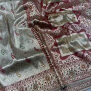 KashiFab Handloom inspired tissue katan sarees online - Banaras / Varanasi silk saree - view 6