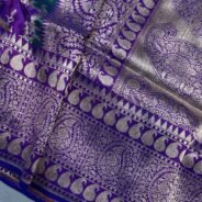 KashiFab Handloom pure katan silk rangkaat sarees online - Banaras / Varanasi silk saree - view 3