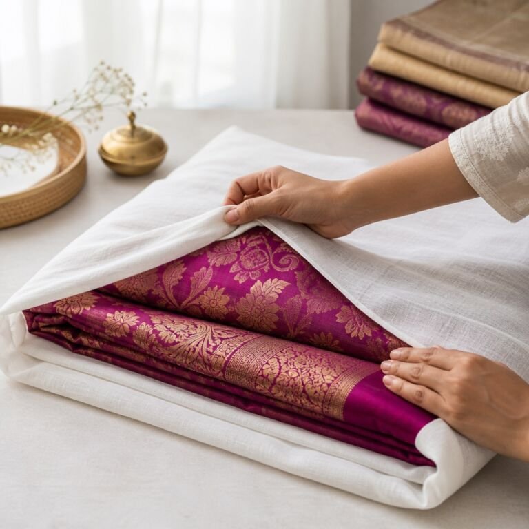 KashiFab How to Care for Banarasi Silk - Banaras silk fabric online
