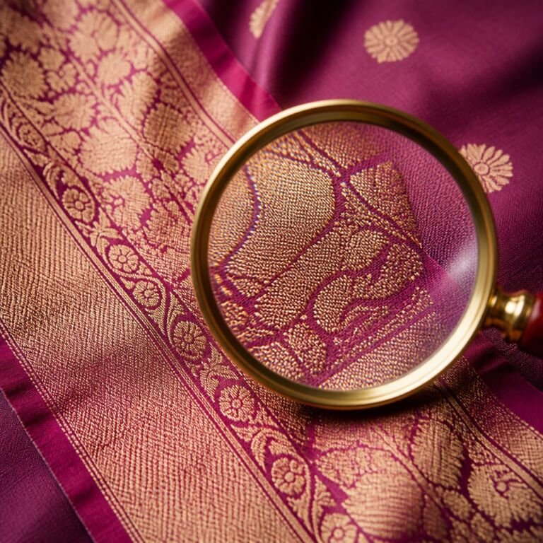 KashiFab How to Identify Pure Banarasi Silk - Banaras silk fabric online