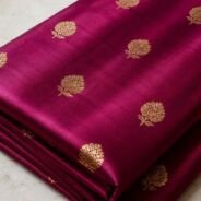 KashiFab katan silk fabric yardage - Banarasi silk fabric design wholesale
