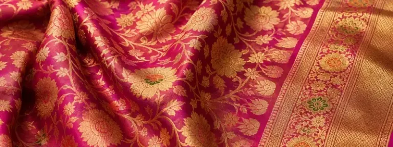 KashiFab Kimkhab Fabric: History and Modern Use - Banaras silk fabric online