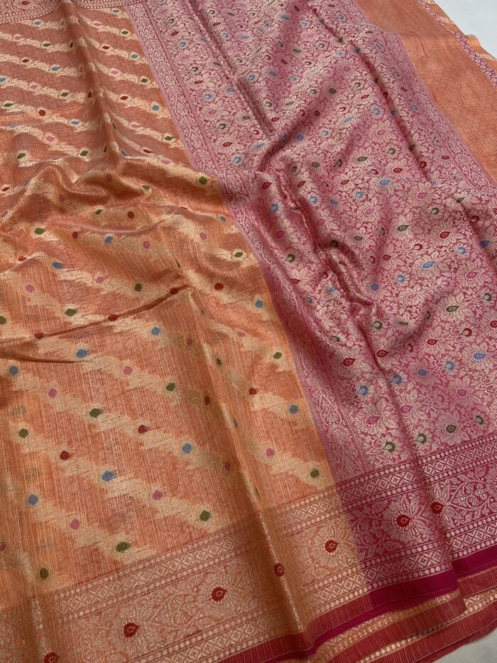 KashiFab Kota check sarees 1 KashiFab Kota check sarees online - Banaras / Varanasi silk saree