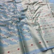 KashiFab Kota check sarees online - Banaras / Varanasi silk saree - view 4