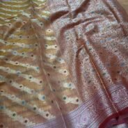 KashiFab Kota check sarees online - Banaras / Varanasi silk saree - view 6