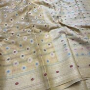 KashiFab Kota check sarees online - Banaras / Varanasi silk saree - view 7