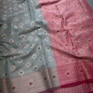 KashiFab Kota check sarees online - Banaras / Varanasi silk saree - view 8