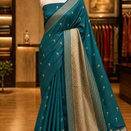 KashiFab Mashru Katan Sarees - AYU #10593 lifestyle cover - boutique display