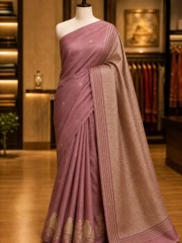 KashiFab Mashru Katan Sarees - AYU #10663 lifestyle cover - boutique display