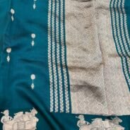 KashiFab Mashru Katan Sarees - AYU #10593 online - authentic Varanasi weave