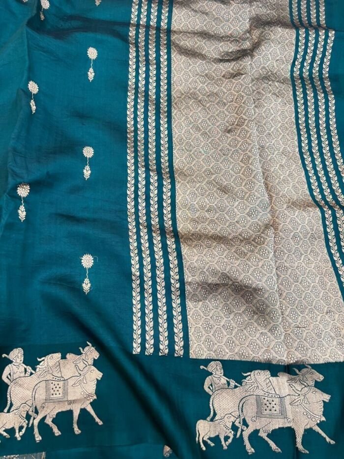 KashiFab Mashru Katan Sarees - AYU #10593 online - authentic Varanasi weave