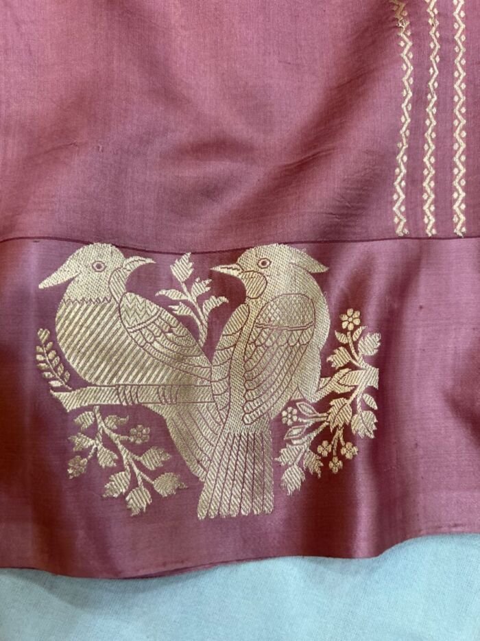 KashiFab Mashru Katan Sarees - AYU #10663 online - authentic Varanasi weave