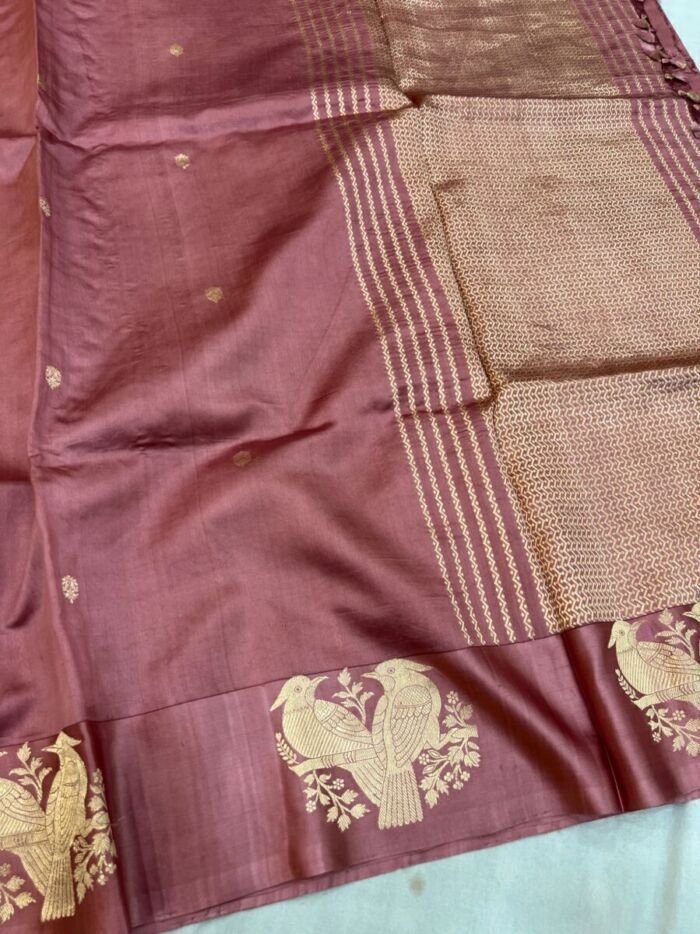 KashiFab Mashru Katan Sarees - AYU #10663 online - authentic Varanasi weave