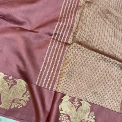 KashiFab Mashru Katan Sarees - AYU #10663 online - authentic Varanasi weave