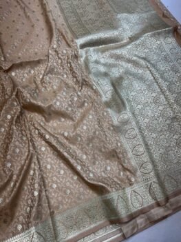 KashiFab Mashru katan sarees with interlock resham weave sarees online - Banaras / Varanasi silk saree - view 2