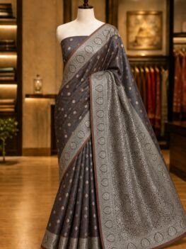 KashiFab Mashru katan sarees with interlock resham weave sarees - AYU #7115